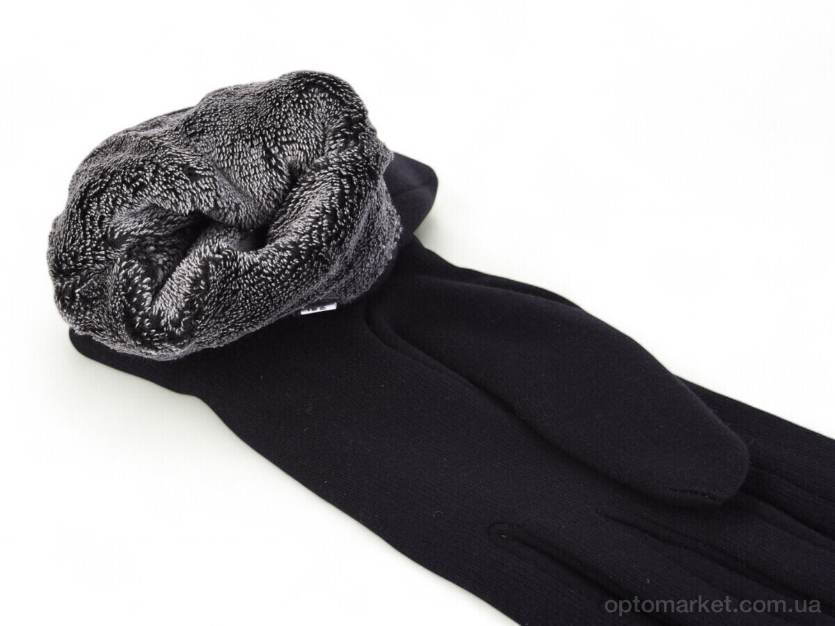 Купить Рукавички чоловічі 73-3 трикотаж black Paidi чорний, фото 2
