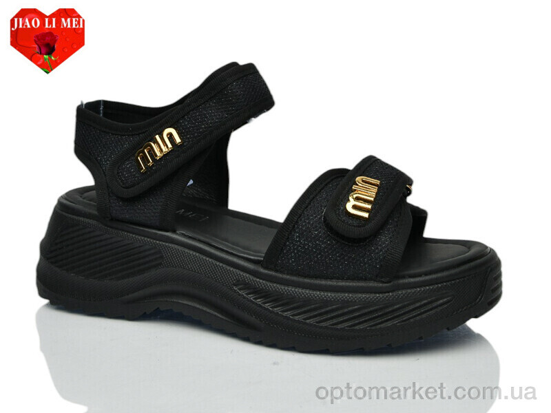 Купить Босоніжки жіночі 730-1 Jiao Li Mei чорний, фото 1