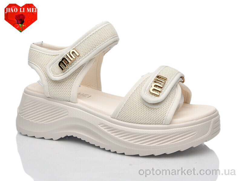 Купить Босоніжки жіночі 730 Jiao Li Mei бежевий, фото 1