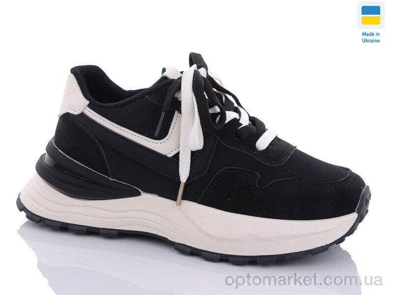 Купить Кросівки жіночі 7302-1 Swin чорний, фото 1