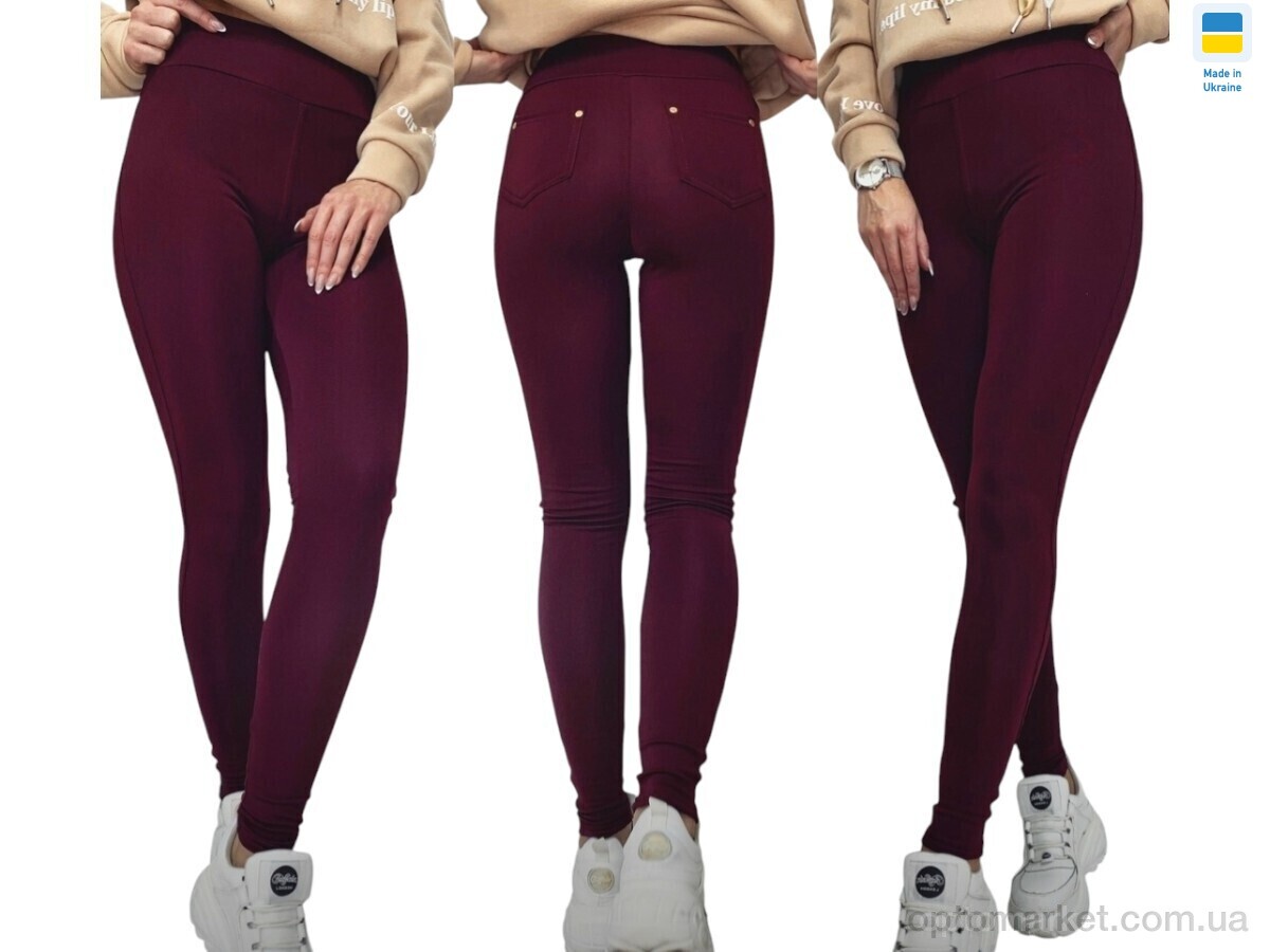 Купить Лосини жіночі 731 бордовий Sport style бордовий, фото 1