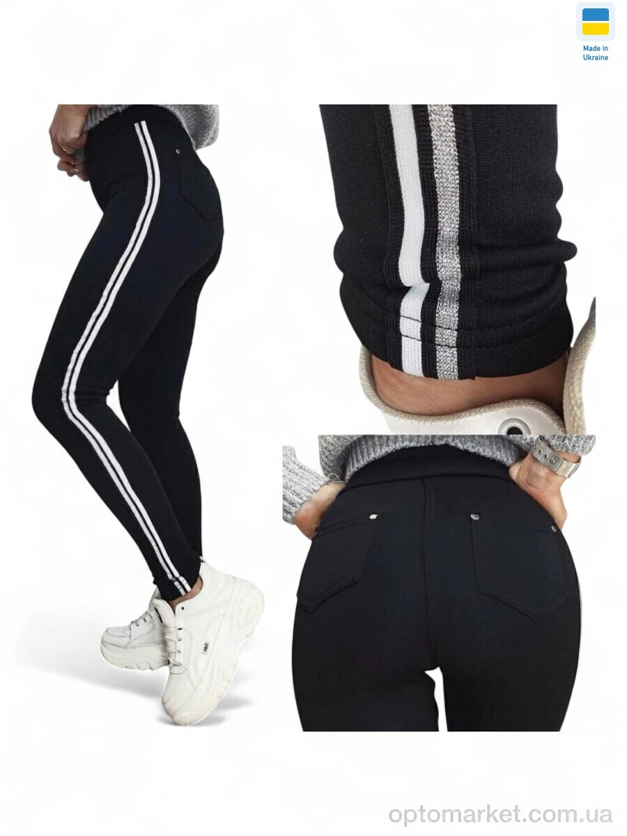 Купить Лосини жіночі 7344 чорний Sport style чорний, фото 1