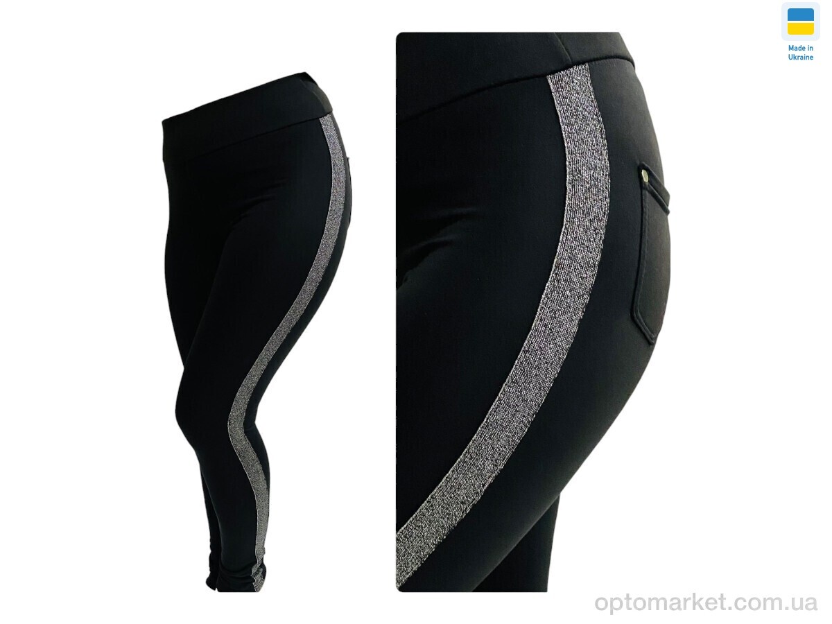 Купить Лосини жіночі 7345 чорний Sport style чорний, фото 1