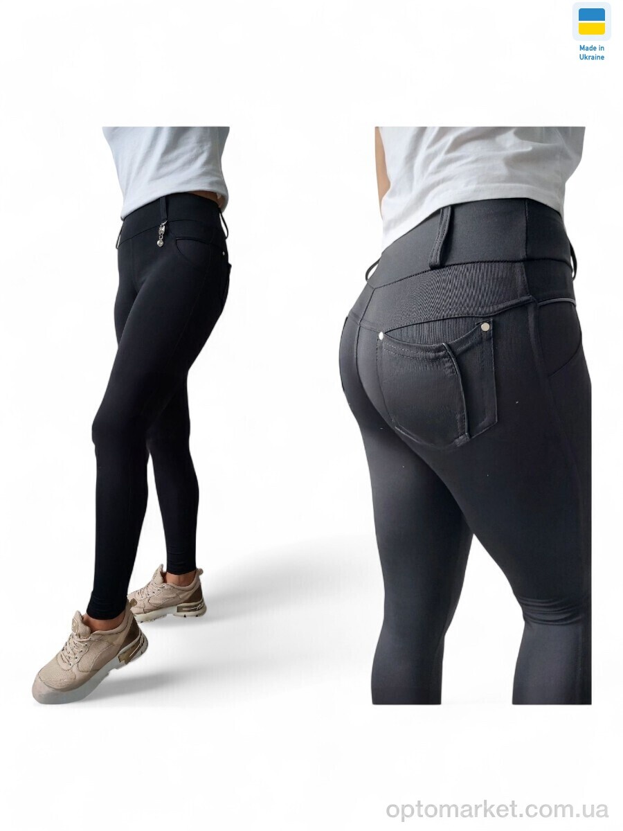 Купить Лосини жіночі 7471 чорний Sport style чорний, фото 1
