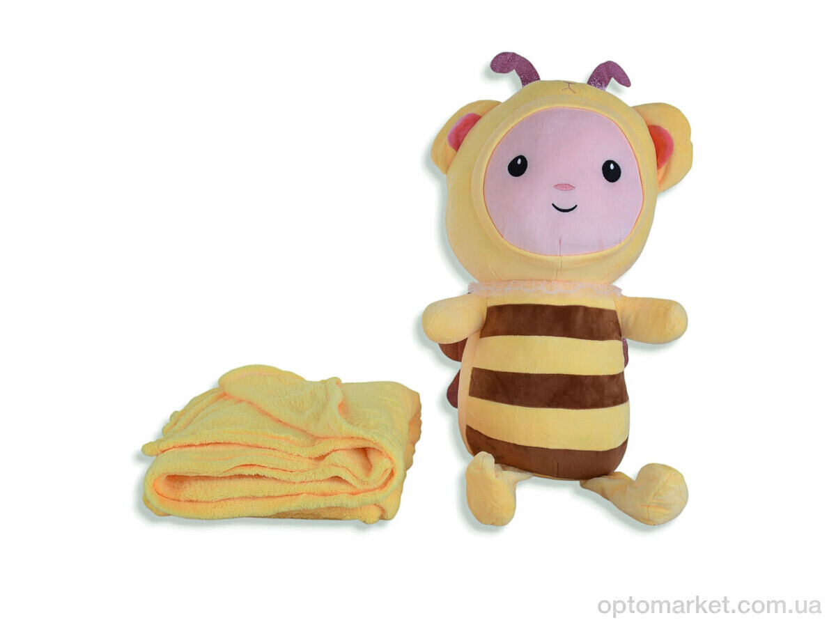 Купить Пледи дитячі 7503 (12121) бджола іграшка (50х20)-плед 120x160 yellow Colorful Home жовтий, фото 1