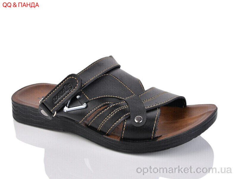 Купить Шльопанці чоловічі 751 чорний Spencer коричневий, фото 1