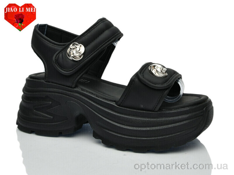 Купить Босоніжки жіночі 752-1 Jiao Li Mei чорний, фото 1