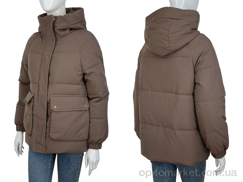 Купить Куртка жіночі 755 brown TurnHug коричневий, фото 3