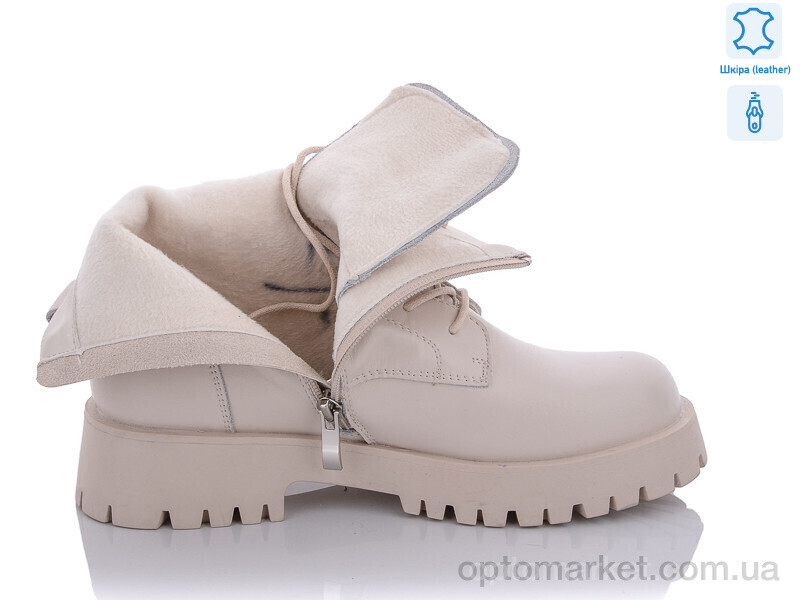 Купить Черевики жіночі 760-3 Yimeili бежевий, фото 2