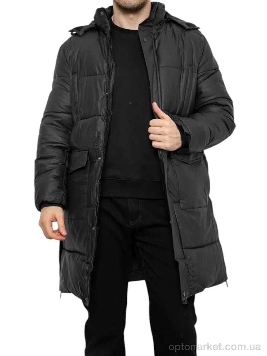 Купить Куртка чоловічі 7630 чорний батал Massmag чорний, фото 2