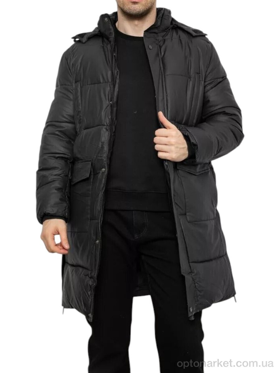 Купить Куртка чоловічі 7630 чорний норма Massmag чорний, фото 2
