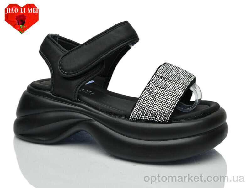 Купить Босоніжки жіночі 767-1 Jiao Li Mei чорний, фото 1