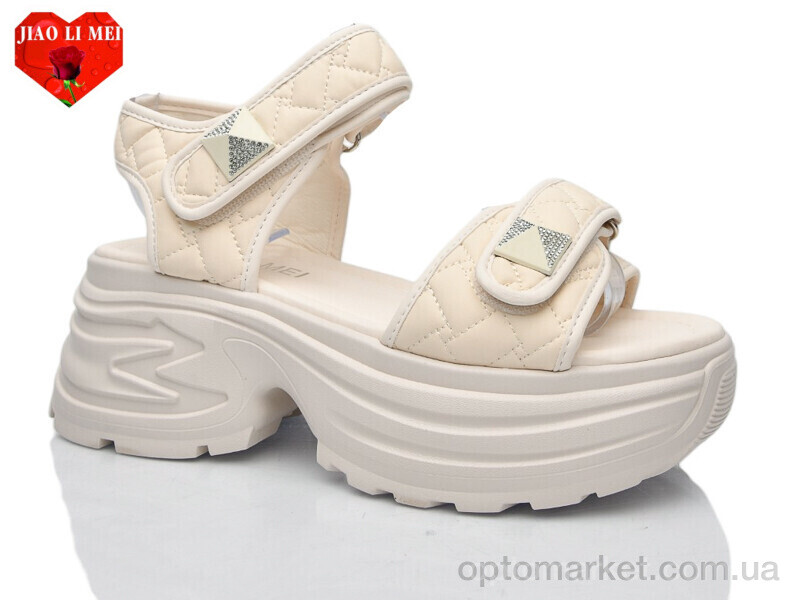 Купить Босоніжки жіночі 768 Jiao Li Mei бежевий, фото 1