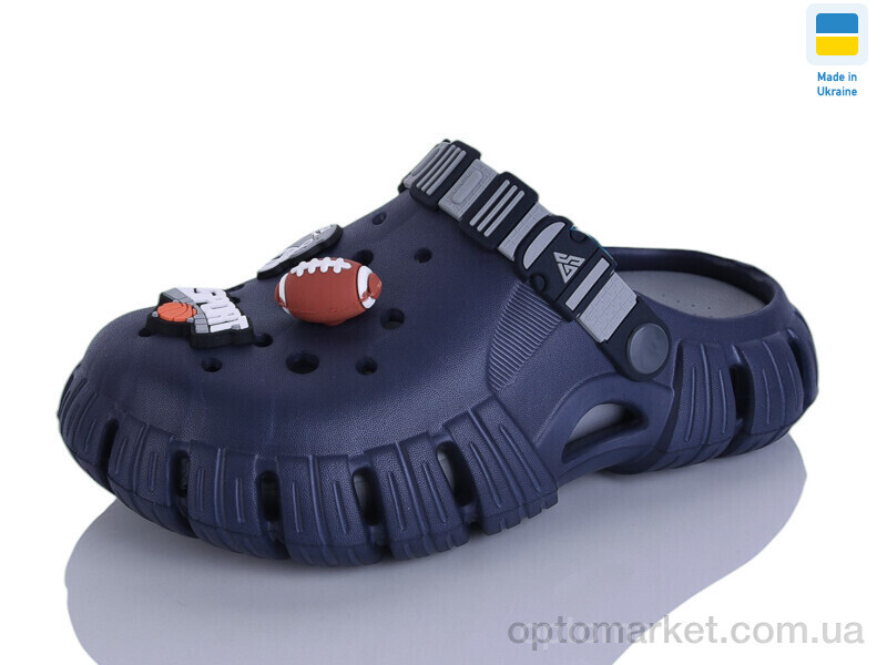 Купить Крокси жіночі 770 підліток т.синій-сірий Gipanis синій, фото 1