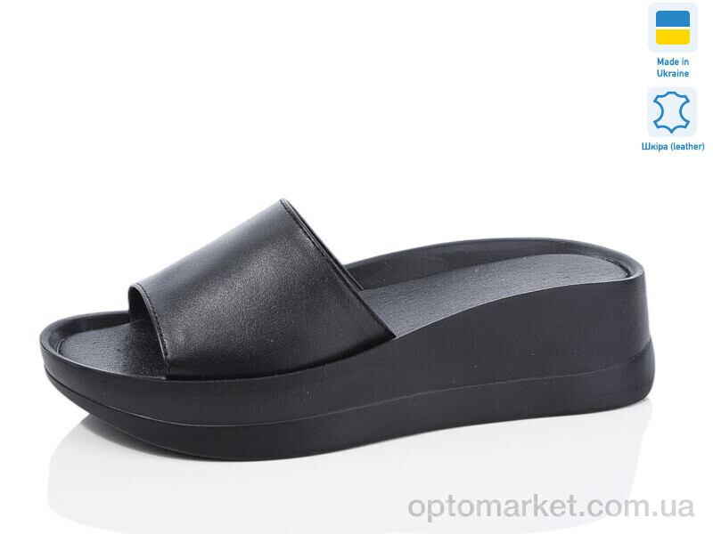 Купить Шльопанці жіночі 78-1 Mermaid чорний, фото 1