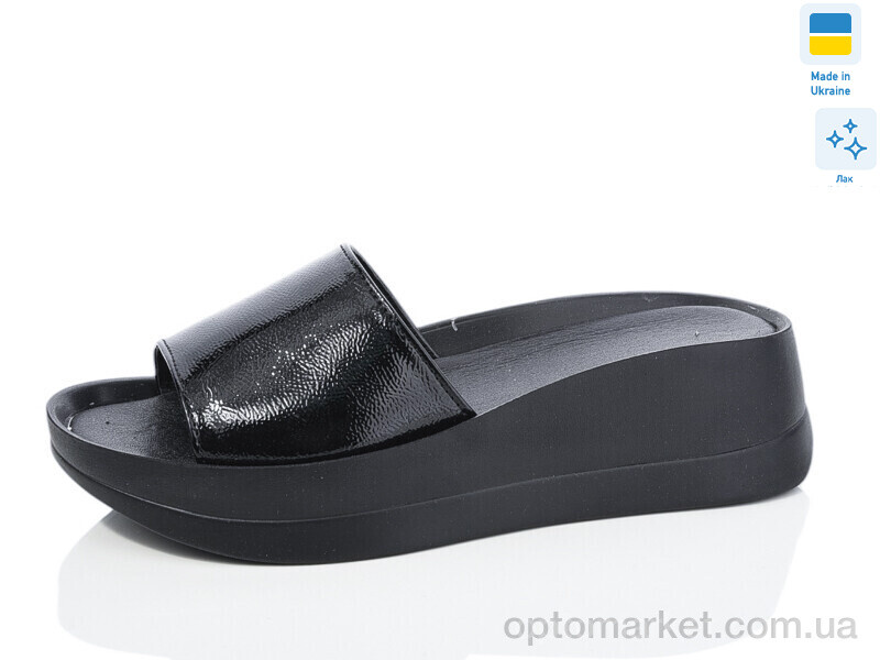 Купить Шльопанці жіночі 78-21 Mermaid чорний, фото 1