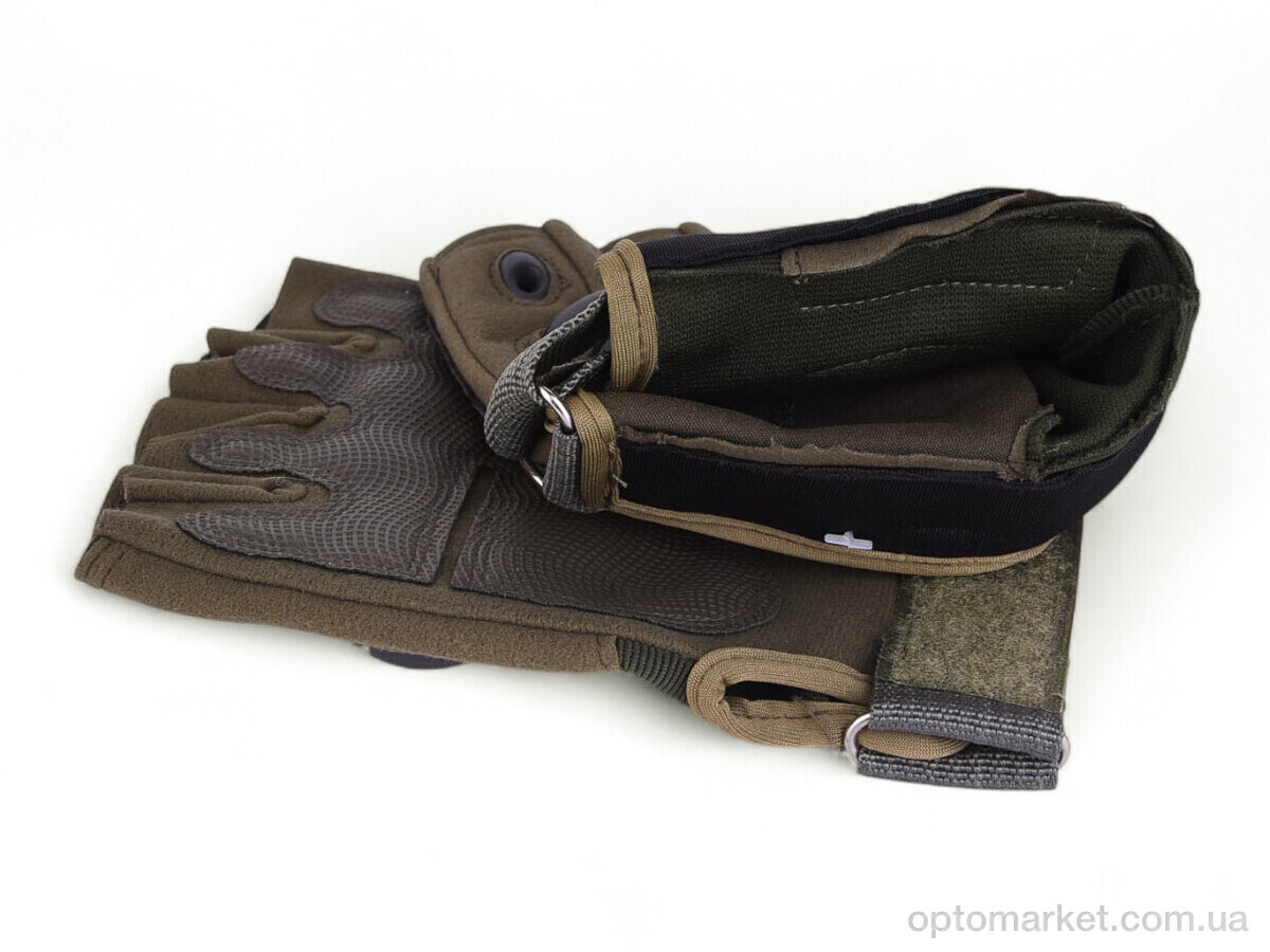 Купить Рукавички чоловічі 79 текстиль khaki Paidi хакі, фото 2