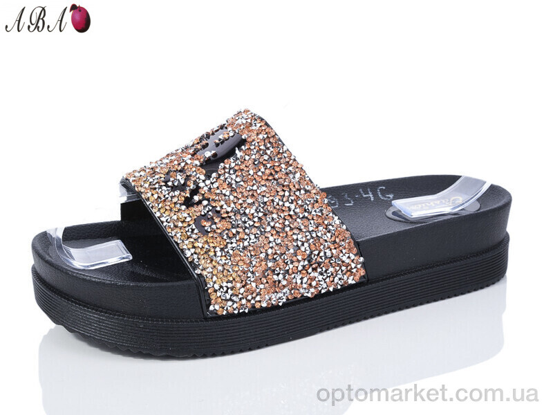 Купить Шльопанці жіночі 793-4G Aba золотий, фото 1