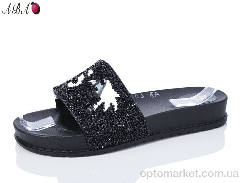 Купить Шльопанці жіночі 793-6A Aba чорний, фото 1