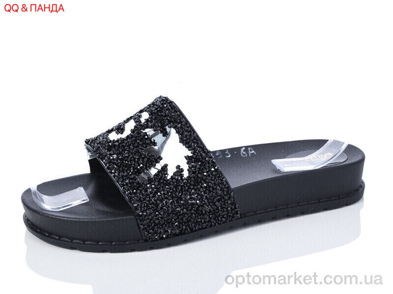 Купить Шльопанці жіночі 793-6A QQ shoes чорний, фото 1