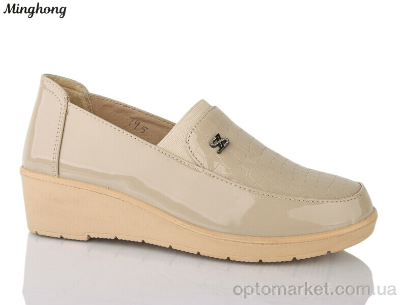 Купить Туфлі жіночі 795 Minghong бежевий, фото 1