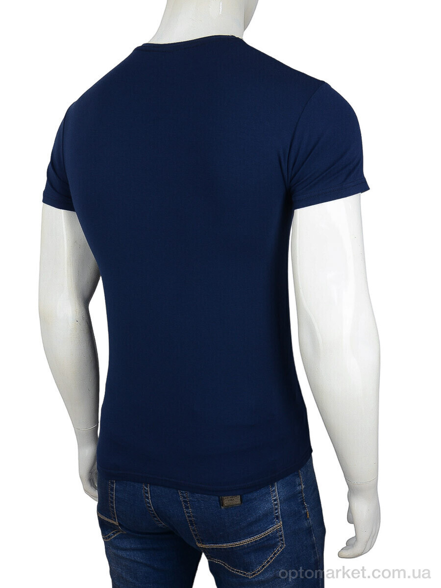 Купить Футболка чоловічі 796 blue N.w balance синій, фото 3