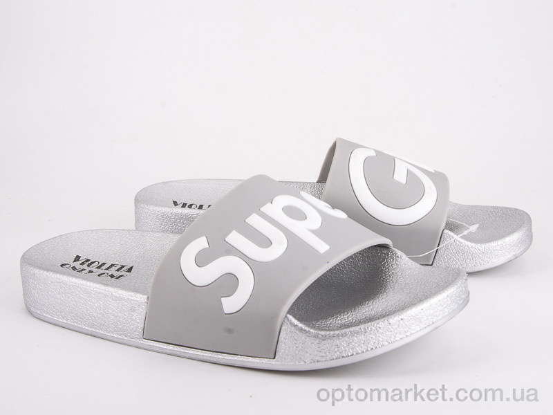 Купить Шльопанці жіночі 8-305 silver Violeta only one срібний, фото 1