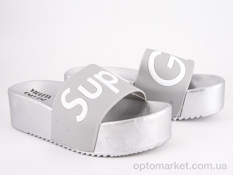 Купить Шльопанці жіночі 8-306 silver Violeta only one срібний, фото 1