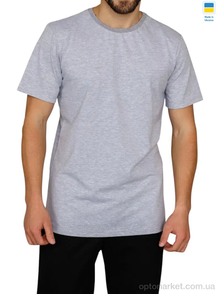 Купить Футболка чоловічі 8 св.сірий Sport style сірий, фото 1