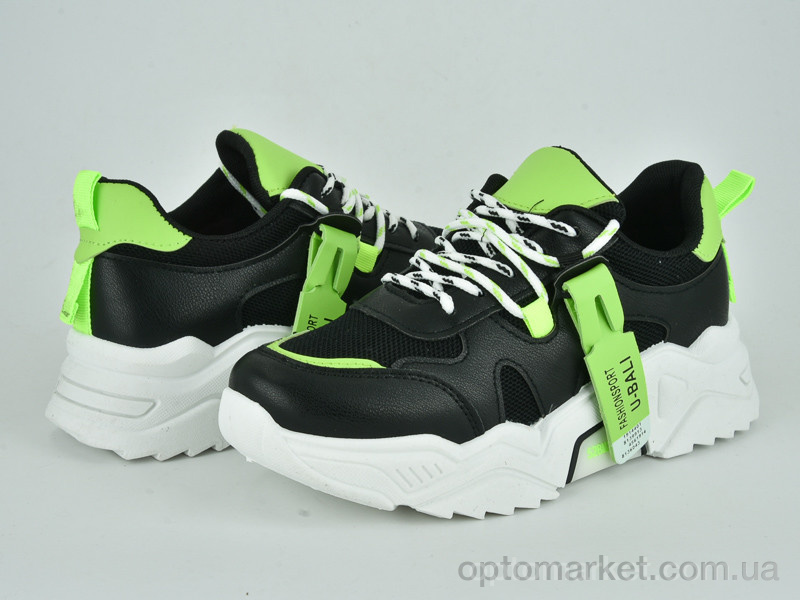 Купить Кросівки жіночі 80-64 black-green Violeta only one чорний, фото 1