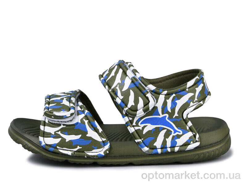 Купить Сандалі дитячі 8002B-19 Смайлик хакі, фото 1