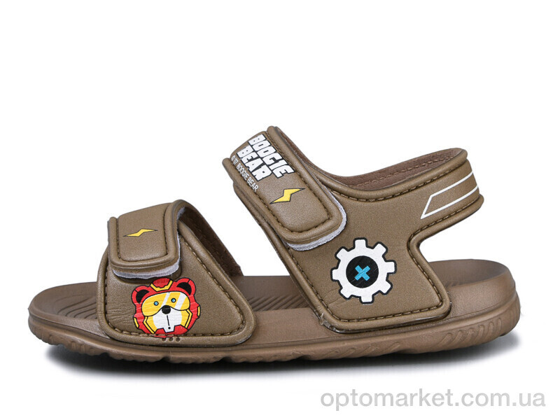 Купить Босоніжки дитячі 8003B-21 Смайлик коричневий, фото 1