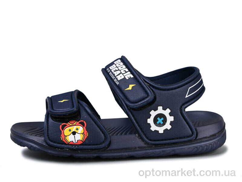 Купить Сандалі дитячі 8003B-2 Смайлик синій, фото 1