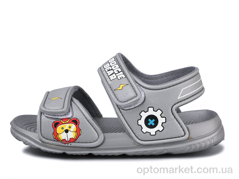 Купить Сандалі дитячі 8003B-3 Смайлик сірий, фото 1