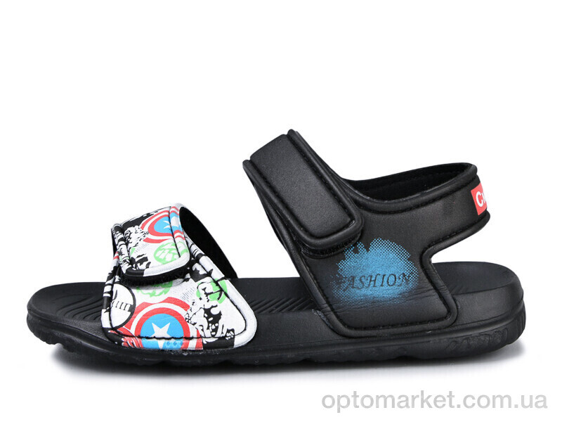 Купить Босоніжки дитячі 8005B-1 Смайлик чорний, фото 1