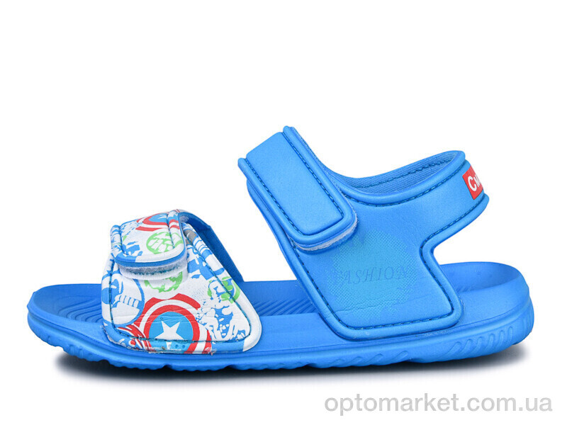 Купить Босоніжки дитячі 8005B-22 Смайлик блакитний, фото 1