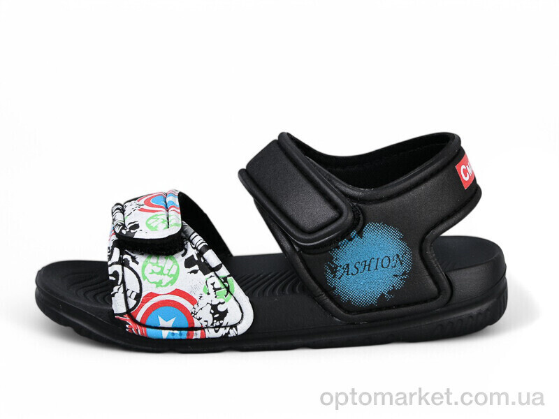 Купить Босоніжки дитячі 8005C-1 Смайлик чорний, фото 1