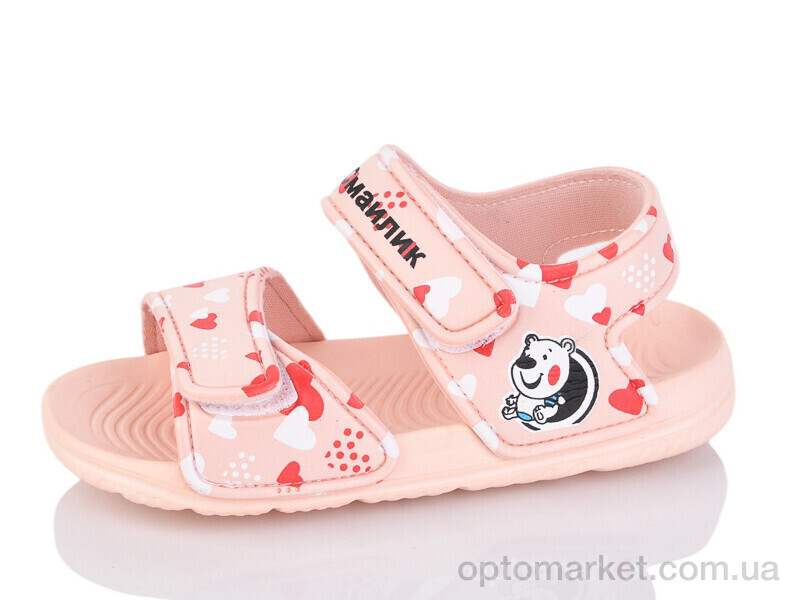 Купить Босоніжки дитячі 8006B-7 Смайлик рожевий, фото 1