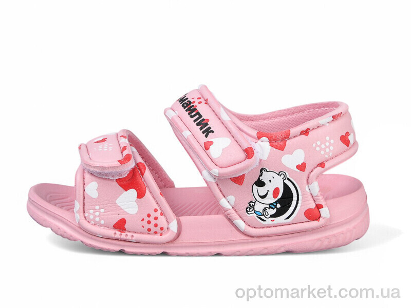 Купить Босоніжки дитячі 8006C-6 Смайлик рожевий, фото 1