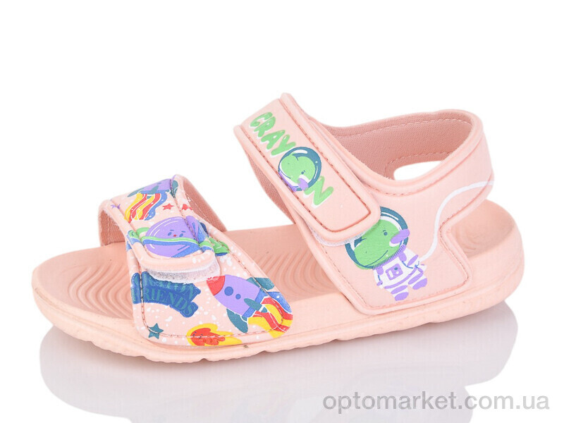 Купить Босоніжки дитячі 8007B-7 Смайлик рожевий, фото 1