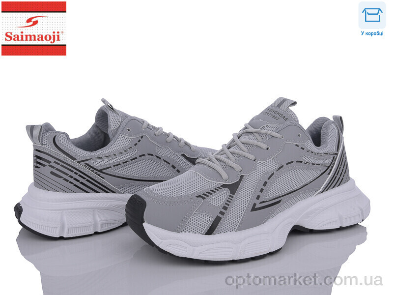 Купить Кросівки чоловічі 801-2 Saimaoji сірий, фото 1