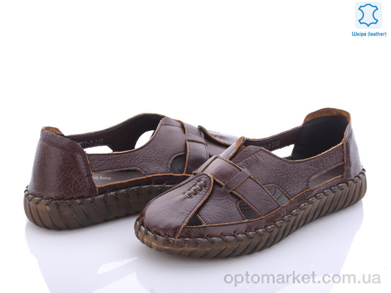 Купить Туфлі жіночі 801-3 Bao Dao Gong Zhu коричневий, фото 1
