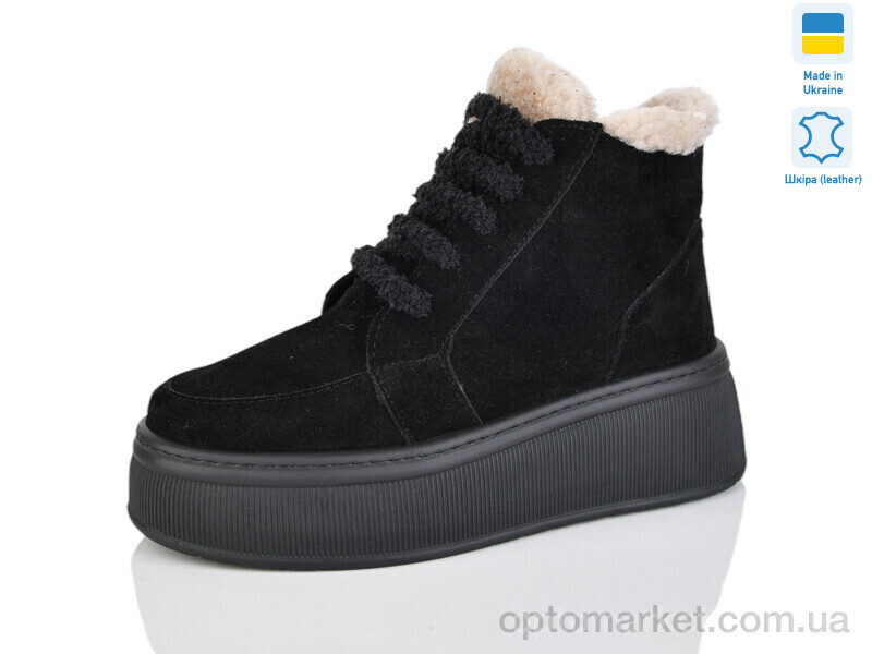 Купить Черевики жіночі 801-31A Mermaid чорний, фото 1