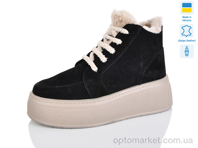 Купить Черевики жіночі 801-31B Mermaid чорний, фото 1