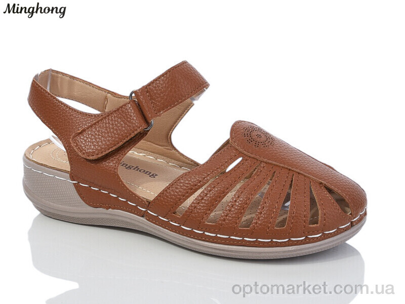 Купить Босоніжки жіночі 801-5 Minghong коричневий, фото 1