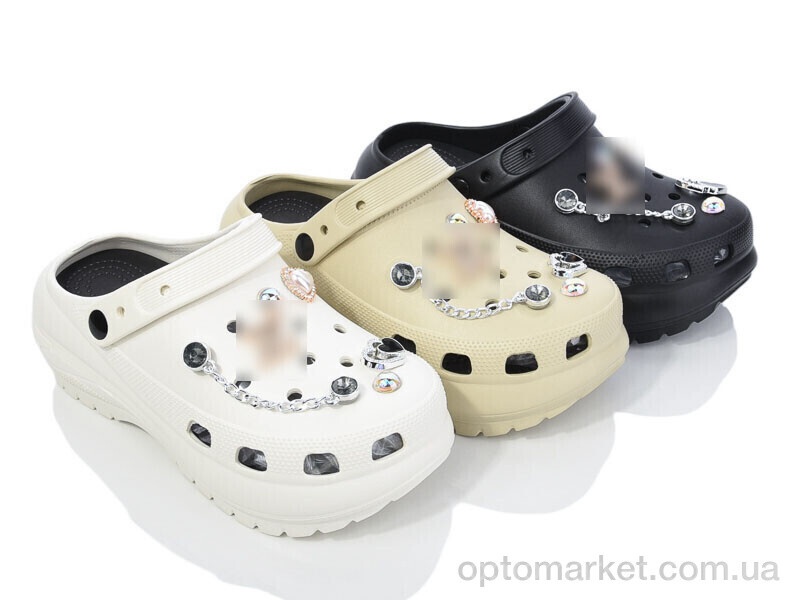 Купить Крокси жіночі 8010-1 mix L.uis Vuitton мікс, фото 1