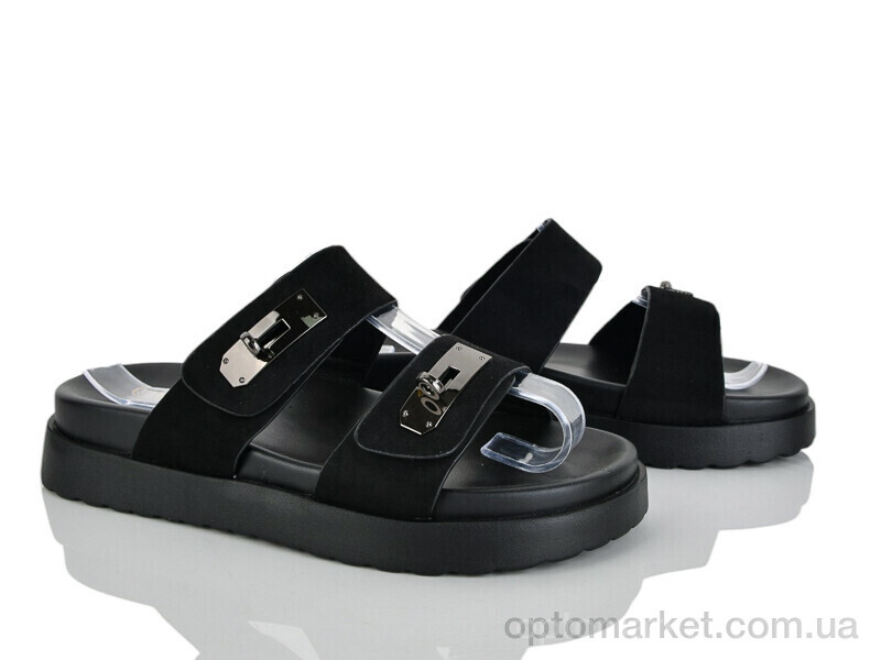 Купить Шльопанці жіночі 8012-75 Baijin чорний, фото 1