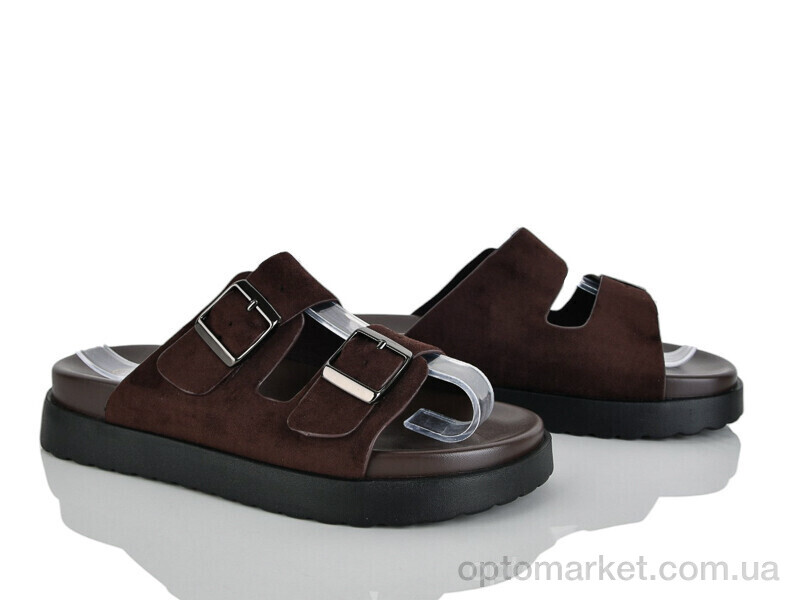 Купить Шльопанці жіночі 8012-79 Baijin коричневий, фото 1