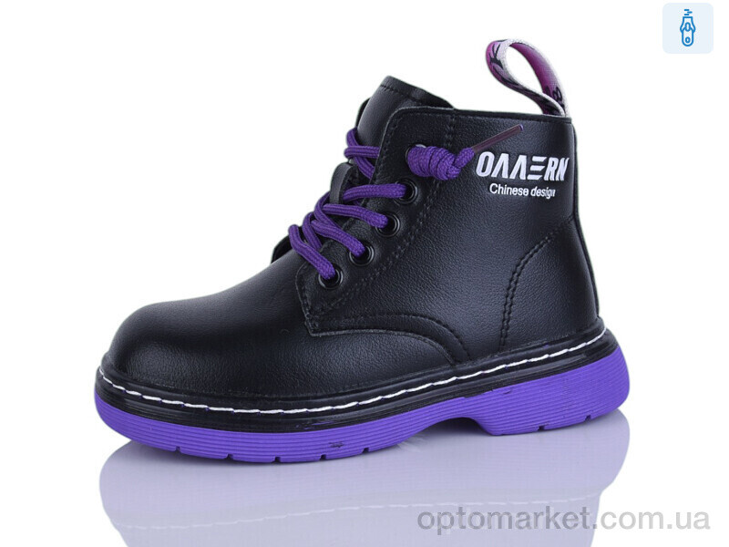 Купить Черевики дитячі 802 purple KEWK чорний, фото 1