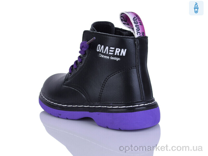 Купить Черевики дитячі 802 purple KEWK чорний, фото 2